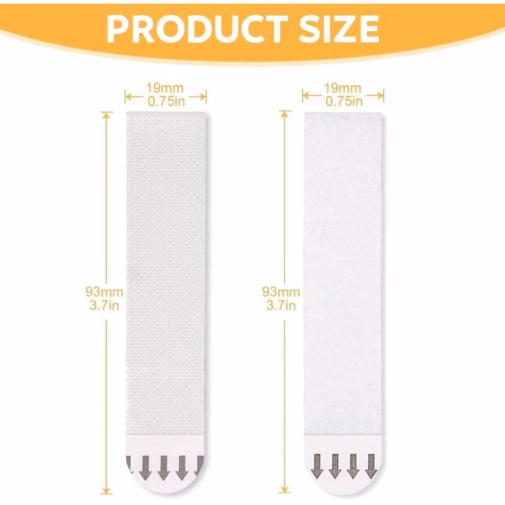 NESTLUNE 30 Pairs White Self Adhesive Damage Free Strip for Hanging Photos, W: 1000 cm, H: 52 cm – 2