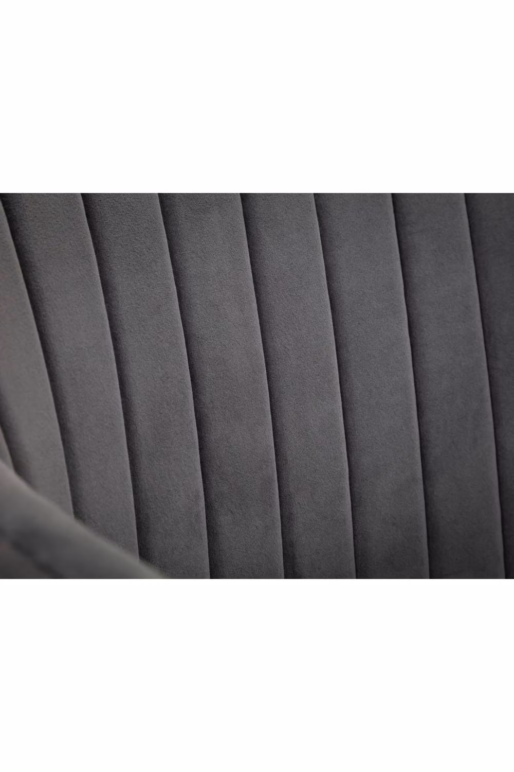 Julian Bowen Kahlo Velvet Swivel Office Chair in Grey and Black, H 96.0 x W 62.0 x D 56.5 cm – 6