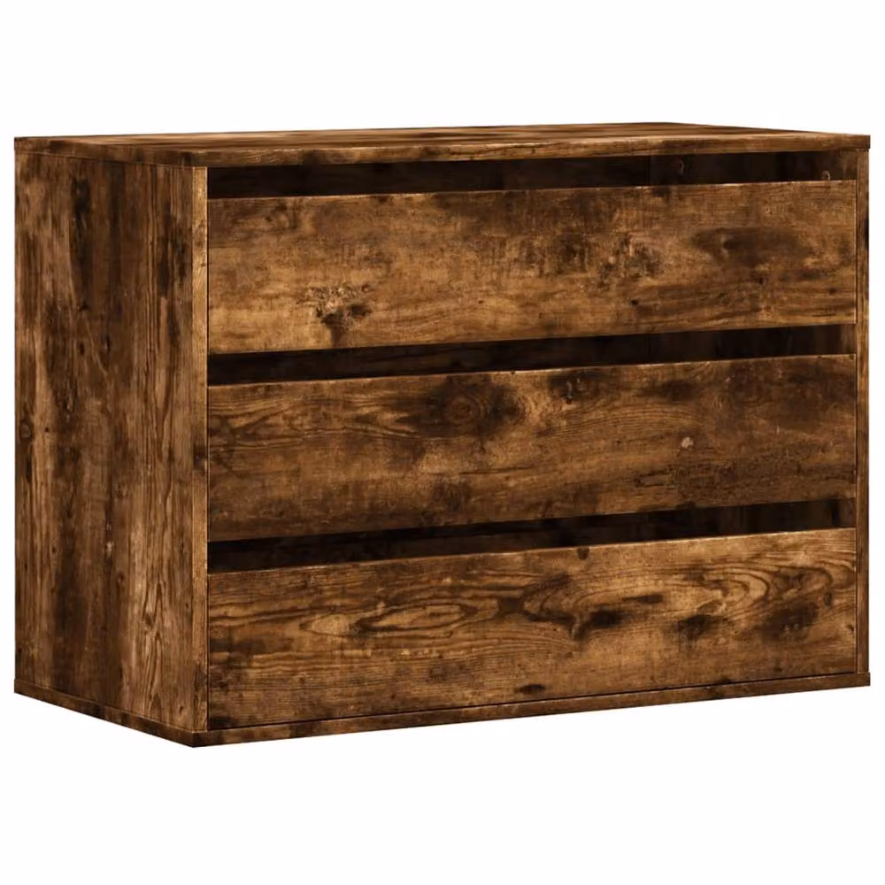 Berkfield Home Classic Corner Chest of Drawers in Smoked Oak Brown, W: 80 cm, D: 41 cm, H: 58 cm – 2