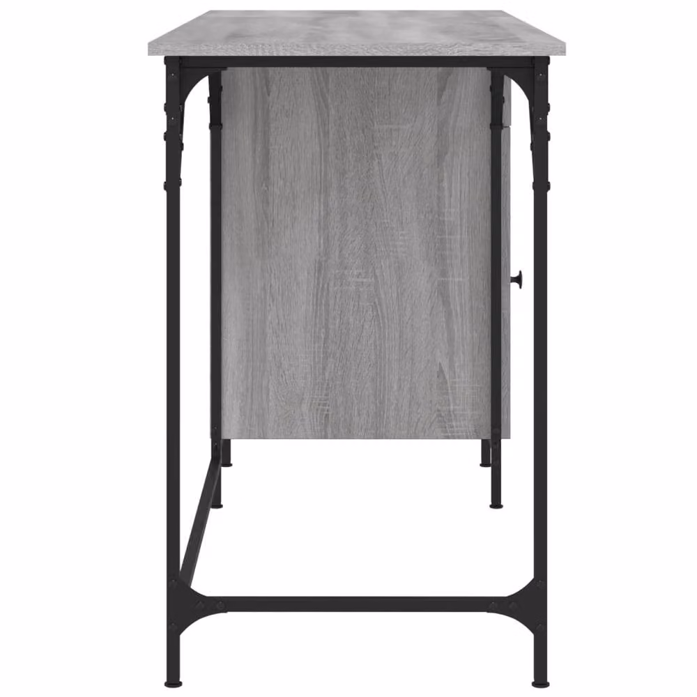 Berkfield Home Grey Sonoma Decorative Computer Desk W/D/H: 131 x 48 x 75 cm – 3