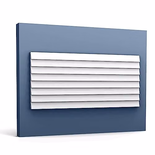 Orac Decor WX204 Modern Ripple 3D Wall Panel, White, 2 m