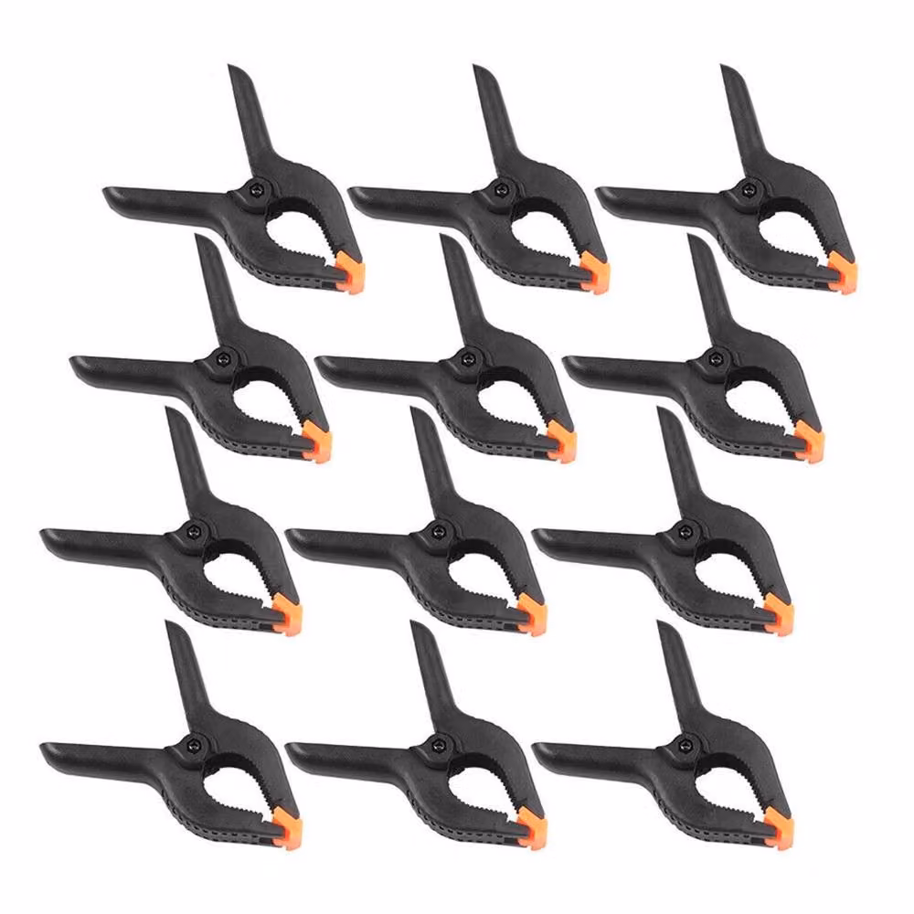 VOGREX 12-Piece Heavy Duty Spring Clamps in Black, 150mm x 150mm – 2