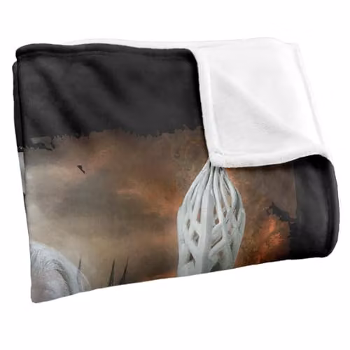 Warner Bros. The Lord Of The Rings Gandalf The White Super Soft Fleece Throw Blanket, W/D/H: 91 x 147 cm, White/Multicolour – 2