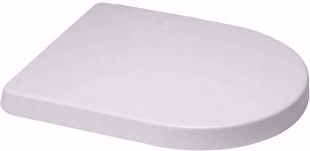 KORVIXA Luxury D Shaped Heavy Duty Soft Close Toilet Seat in Warm White