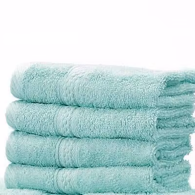Harwoods Turquoise Blue Cotton Terry Face Cloth with Border – 1