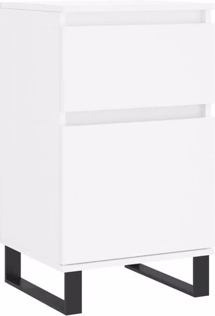 Berkfield Home White Classic Sideboard, W/D/H: 40 x 35 x 70 cm