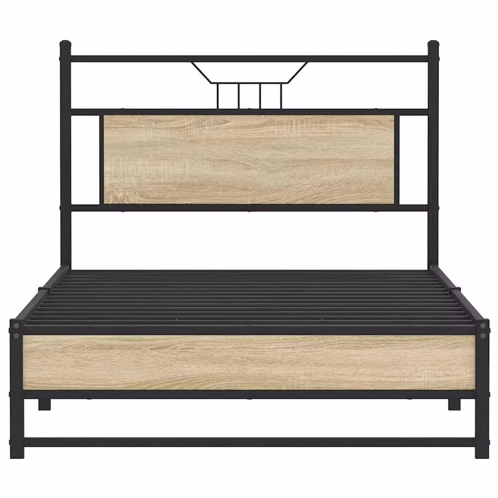 Berkfield Home Sonoma Oak Bed Frame with Drawers in Brown, W: 107 cm, L: 203 cm – 3