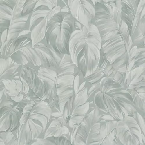 Erismann Abode Play of Light Palm Leaf Sage Green Botanical Floral Wallpaper