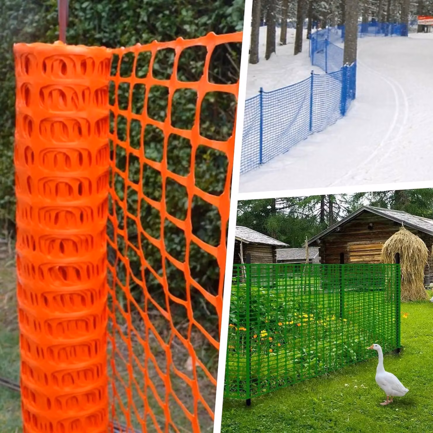 Pegdev Heavy Duty Green Plastic Barrier Fencing Mesh Netting, 30m – 2