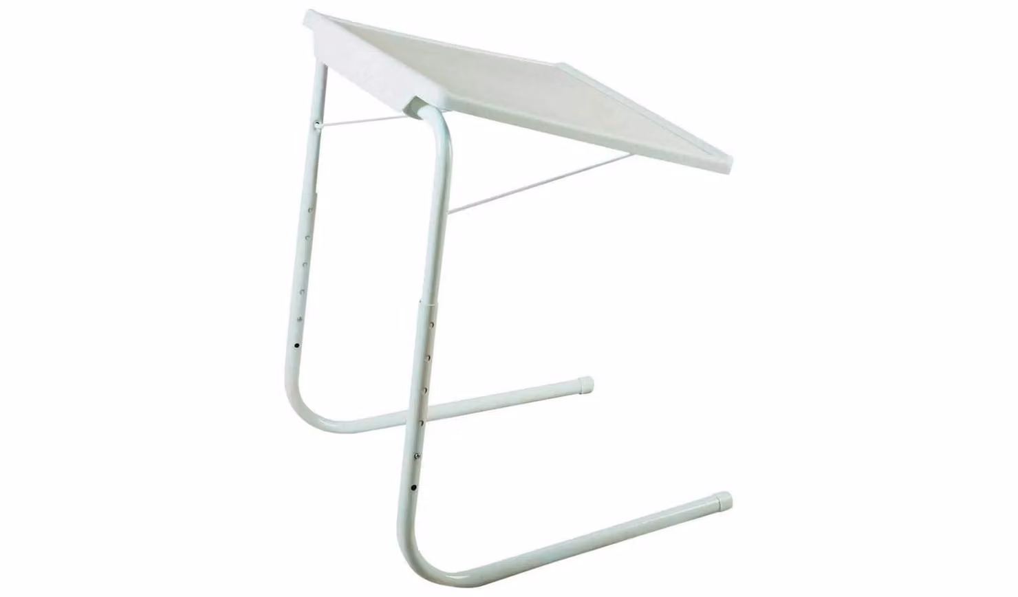 Aidapt Folding Multi Function Table in White with Height Adjustable and Tilting Top