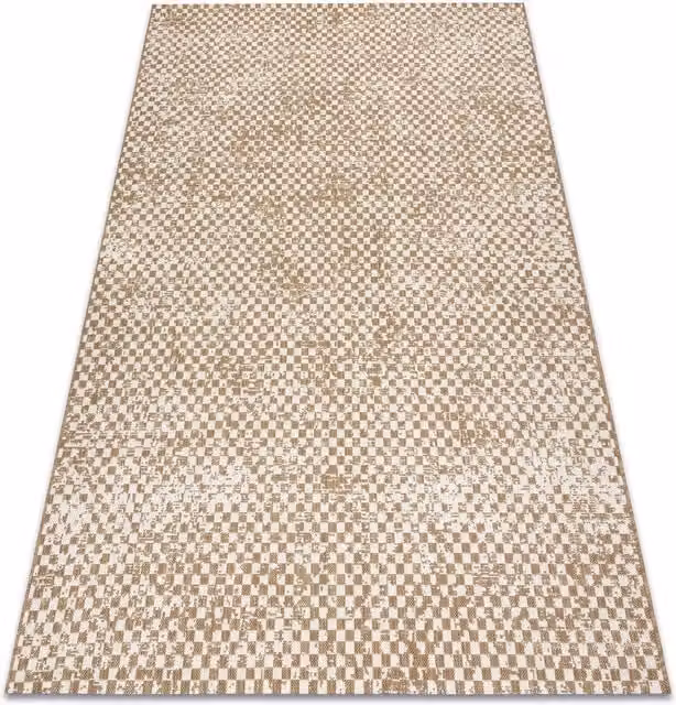 RugsX Beige Flat Weave Rectangular Rug, W: 140 cm, L: 200 cm – 1