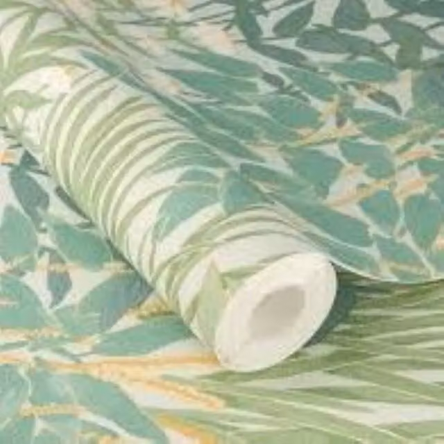 Rasch Wildscape Self-Adhesive Floral Non-Woven Wallpaper in Green, White and Blue, 6.00 m x 0.53 m – 1