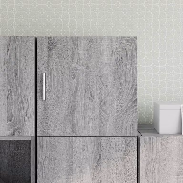 Berkfield Home Wall Cabinet in Grey Sonoma, W/D/H: 40 x 42.5 x 40 cm