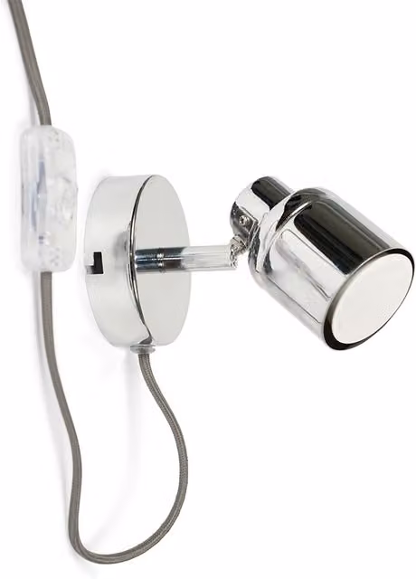 ValueLights Adjustable Chrome LED Indoor Wall Spotlight for Reading and Task Lighting