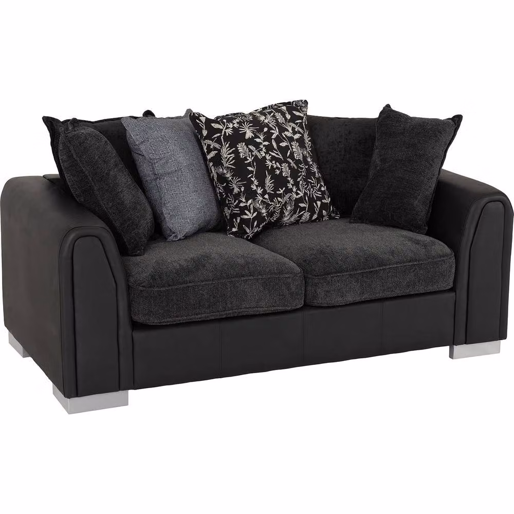 Seconique Millie 3+2 Seater Fabric Sofa Suite in Dark Grey – 3