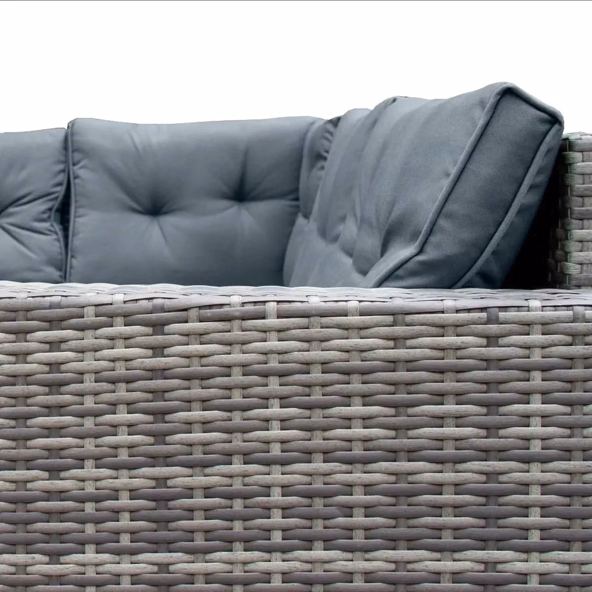 Monstershop Rattan Corner Set and Storage Box in Grey – 3