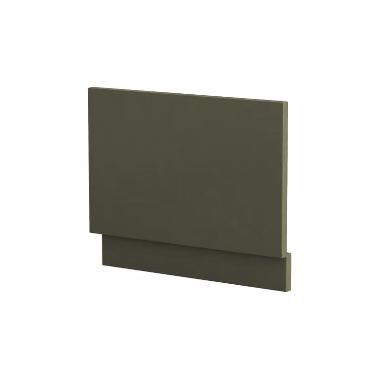 Royal Bathrooms Modena Straight Bath MDF End Panel, Satin Green, Width: 75 cm
