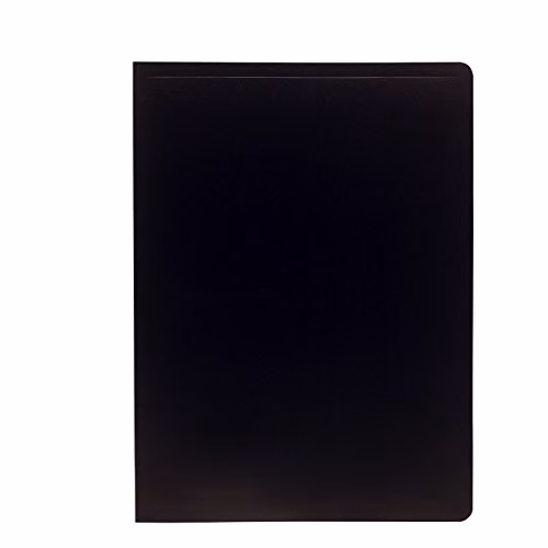 Exacompta Soft PP A4 Display Book with 60 Pockets and 120 Viewing Pages, Black