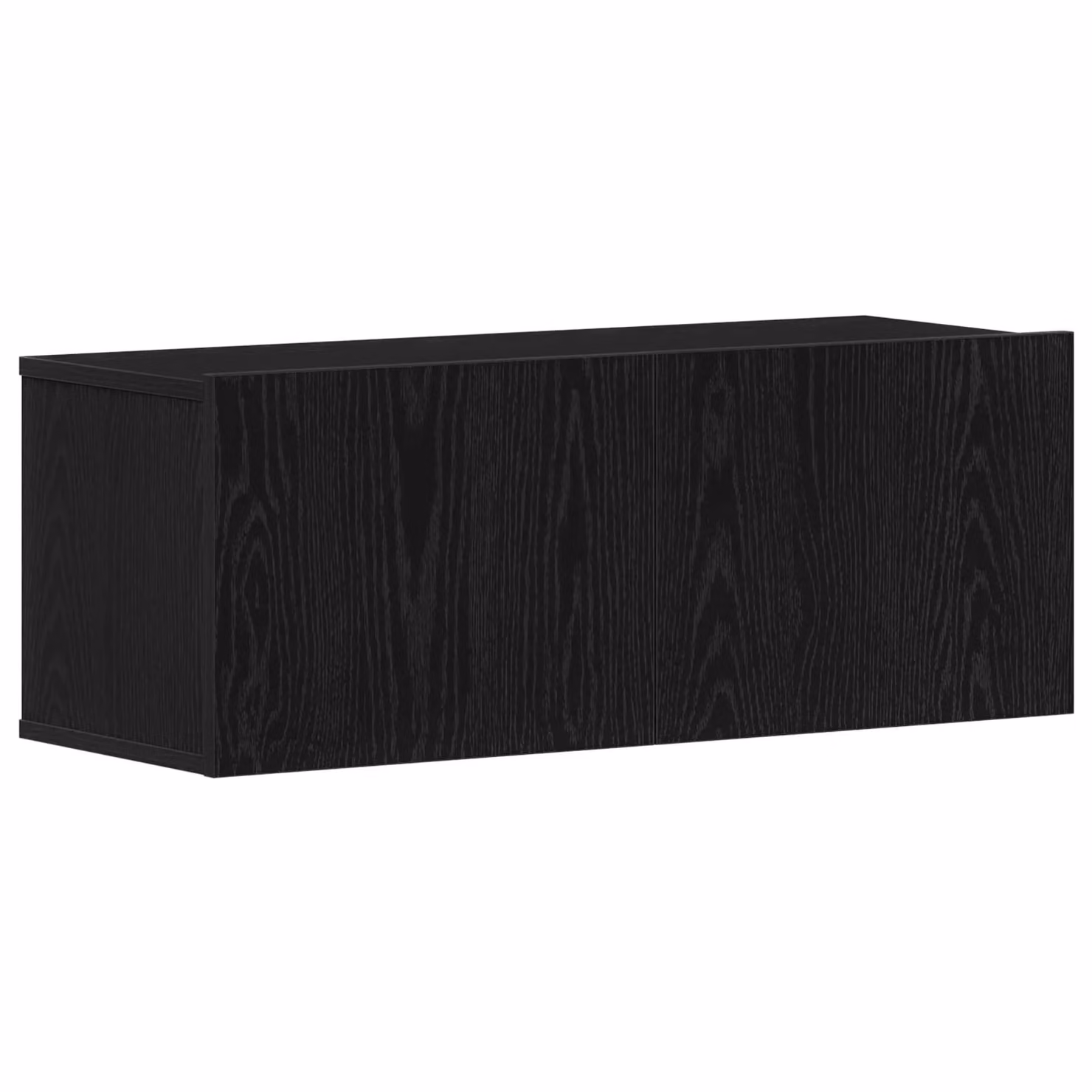 Berkfield Home Black Oak TV Stand, Modern Engineered Wood Media Unit, W/D/H: 80 x 30 x 30 cm – 2
