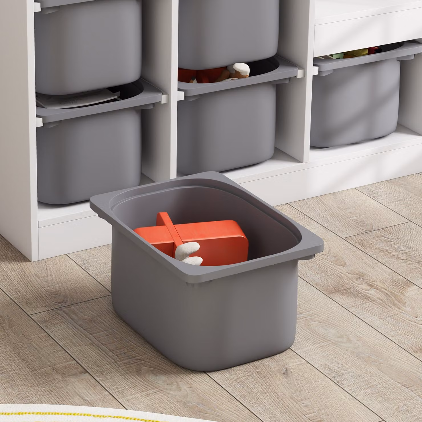 AIYAPLAY Three-Layer Toy Storage Organiser for Children in Grey – 3