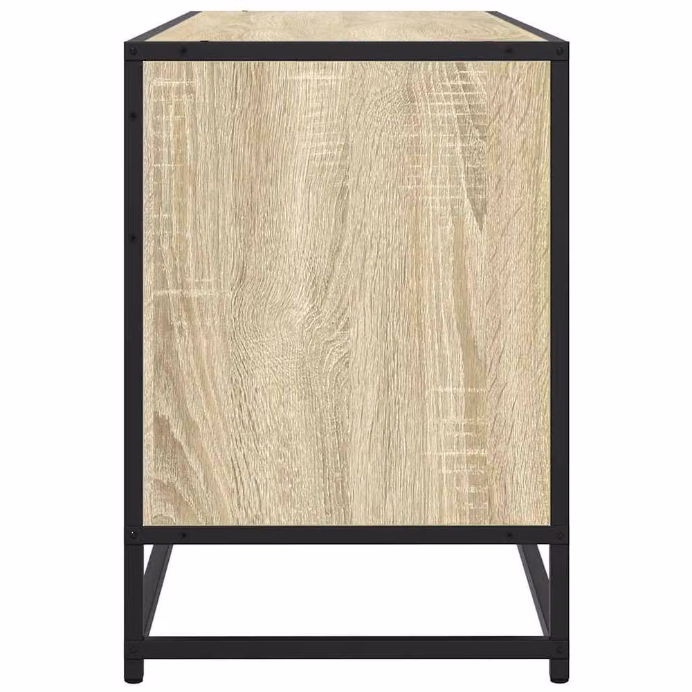 Berkfield Home Sonoma Oak TV Cabinet in Brown, W/D/H: 100 x 35 x 50 cm – 4