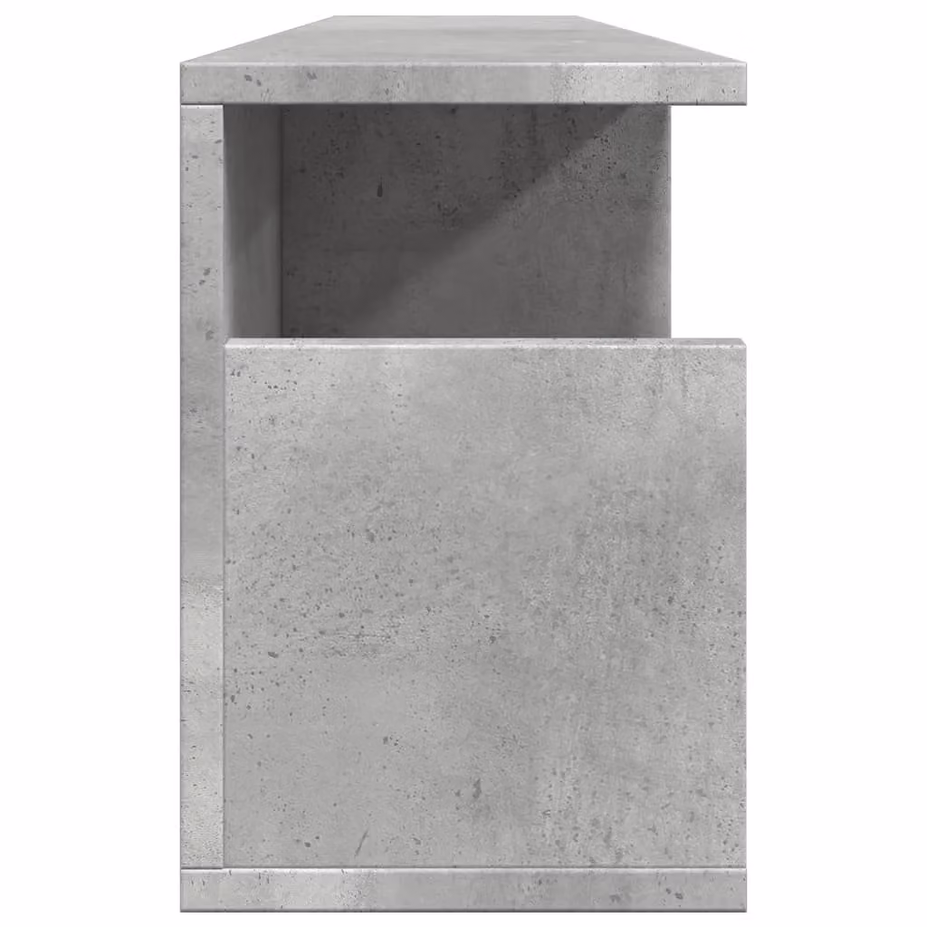 Berkfield Home Wall Mounted Cabinet in Concrete Grey Matt MDF, W: 100 cm, D: 30 cm, H: 30 cm – 3