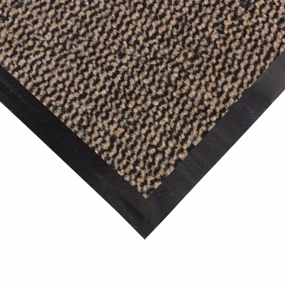 JVL Heavy Duty Dirt Repellent Barrier Door Mat, Brown and Black, W: 80 cm, L: 140 cm – 5