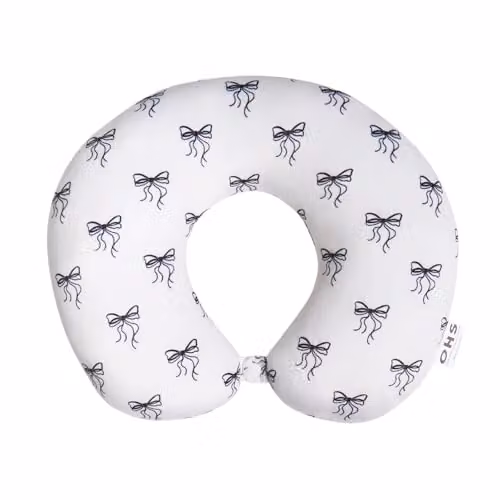 OHS U-Shaped Memory Foam Travel Neck Pillow in White, 30 x 30 cm