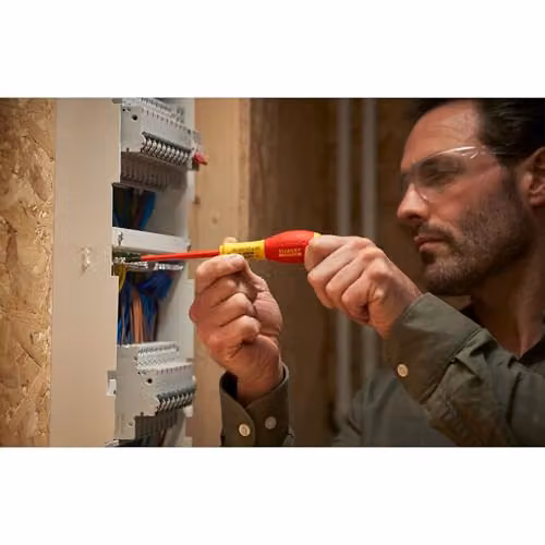 Stanley Fatmax Borneo PZ/VDE Insulated Screwdriver Set of 2, Red/Yellow – 2
