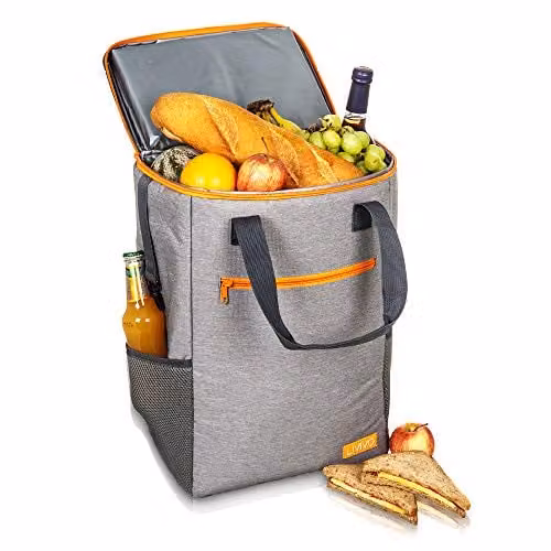 LIVIVO Premium 30L Insulated Cooler Backpack in Grey – 5