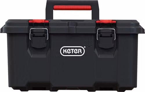 Keter Stack n' Roll Modular DIY Toolbox with Inserts, Black and Red, W: 52.5 cm, D: 26.0 cm, H: 34.5 cm – 1
