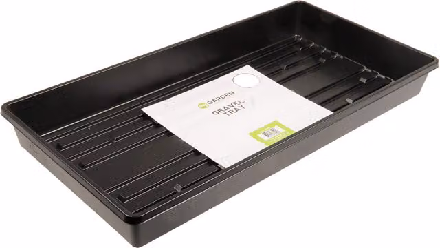 My Garden Single Gravel Tray Planter Tub in Black