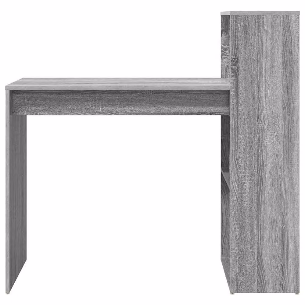 Berkfield Home Modern Writing Desk in Grey Sonoma Engineered Wood and Laminate – 4