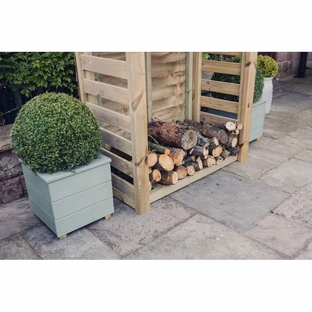 Churnet Valley Garden Furniture Ltd Heavy Duty Wood Log Store in Brown, W: 150 cm, D: 60 cm, H: 120 cm – 2