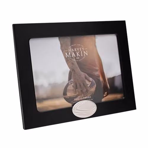 Meg Hawkins Hobbies Black and Silver Rectangular Single Tabletop Photo Frame 10 x 15 cm