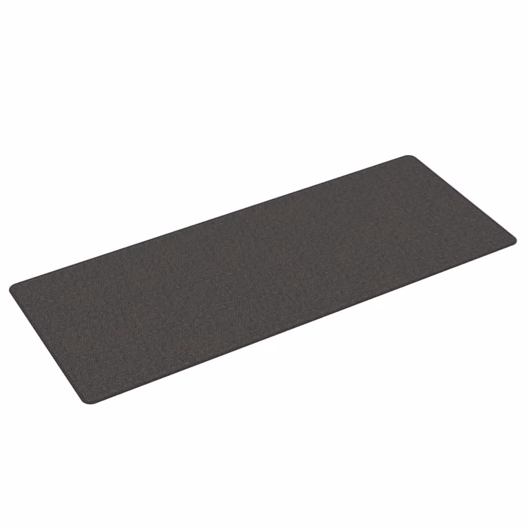 Berkfield Home Sisal Look Carpet Runner in Anthracite and Black, W: 80 cm, L: 200 cm