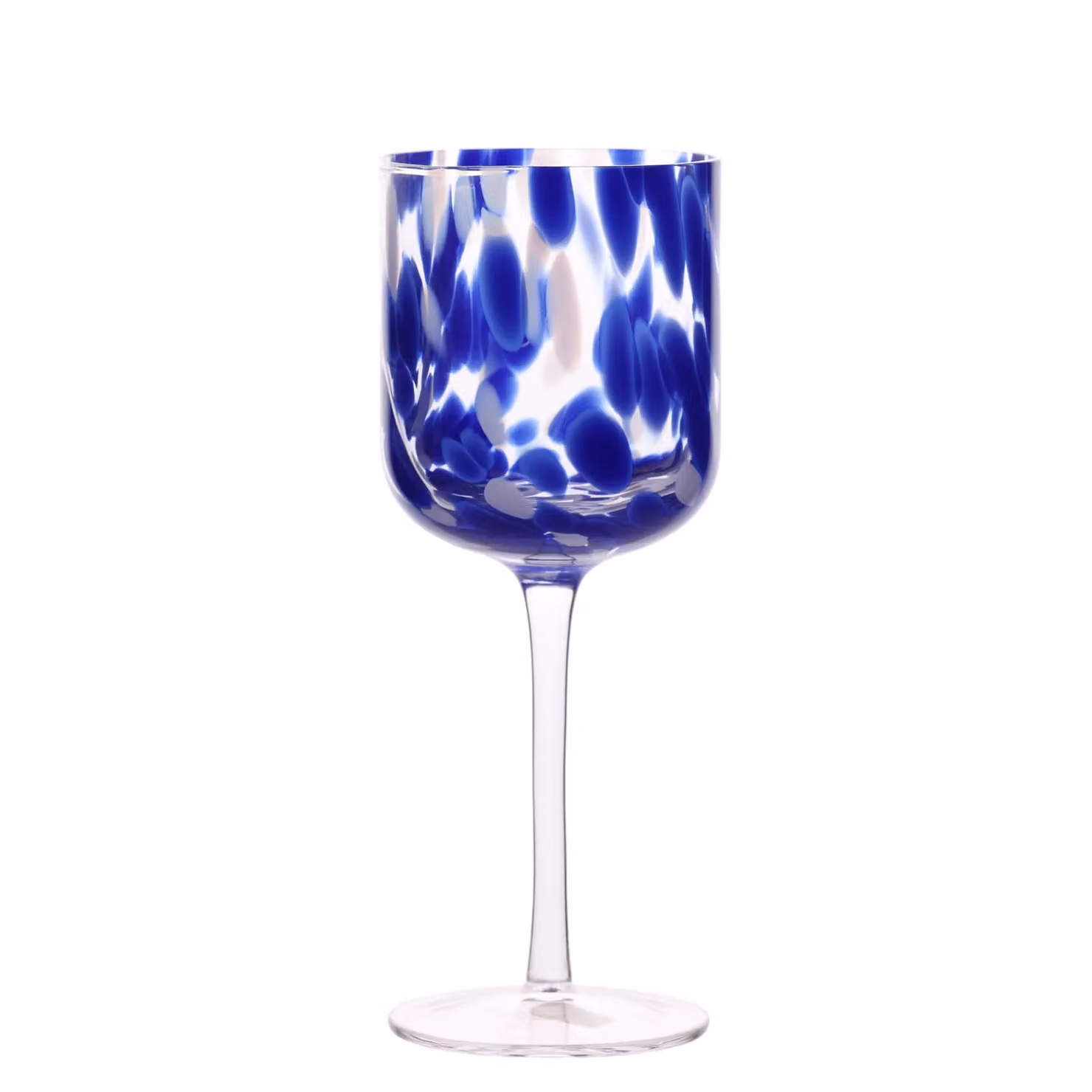 Hestia Blue and White Tortoise Shell Wine Glass Set of 2 – 2