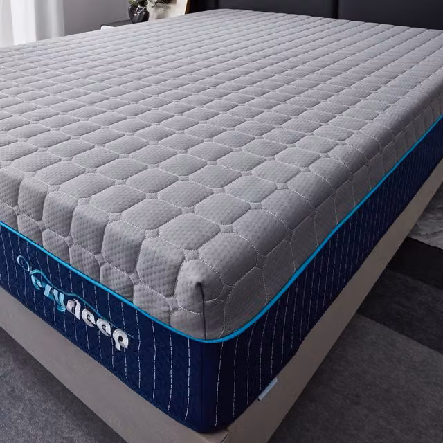 Ezysleep Halo Memory Foam Mattress, Grey, W/D/H: 180 x 200 x 30 cm