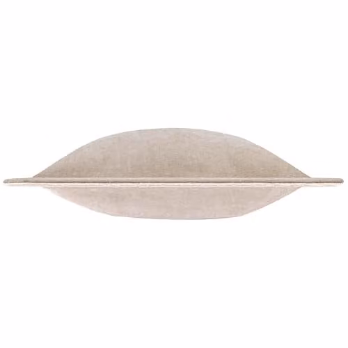 Riva Home Velvet Chenille Square Cushion in Beige, W/D/H: 50 x 50 x 50 cm – 2
