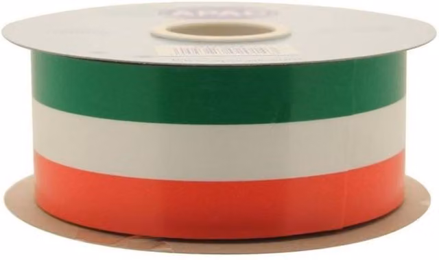 KDMD Tri-Colour Ribbon 50mm Orange, Green and White – 1