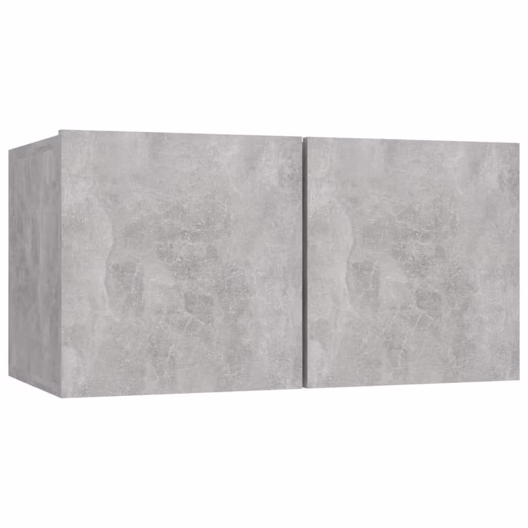 Berkfield Home Practical 5 Piece TV Cabinet Set in Concrete Grey Engineered Wood