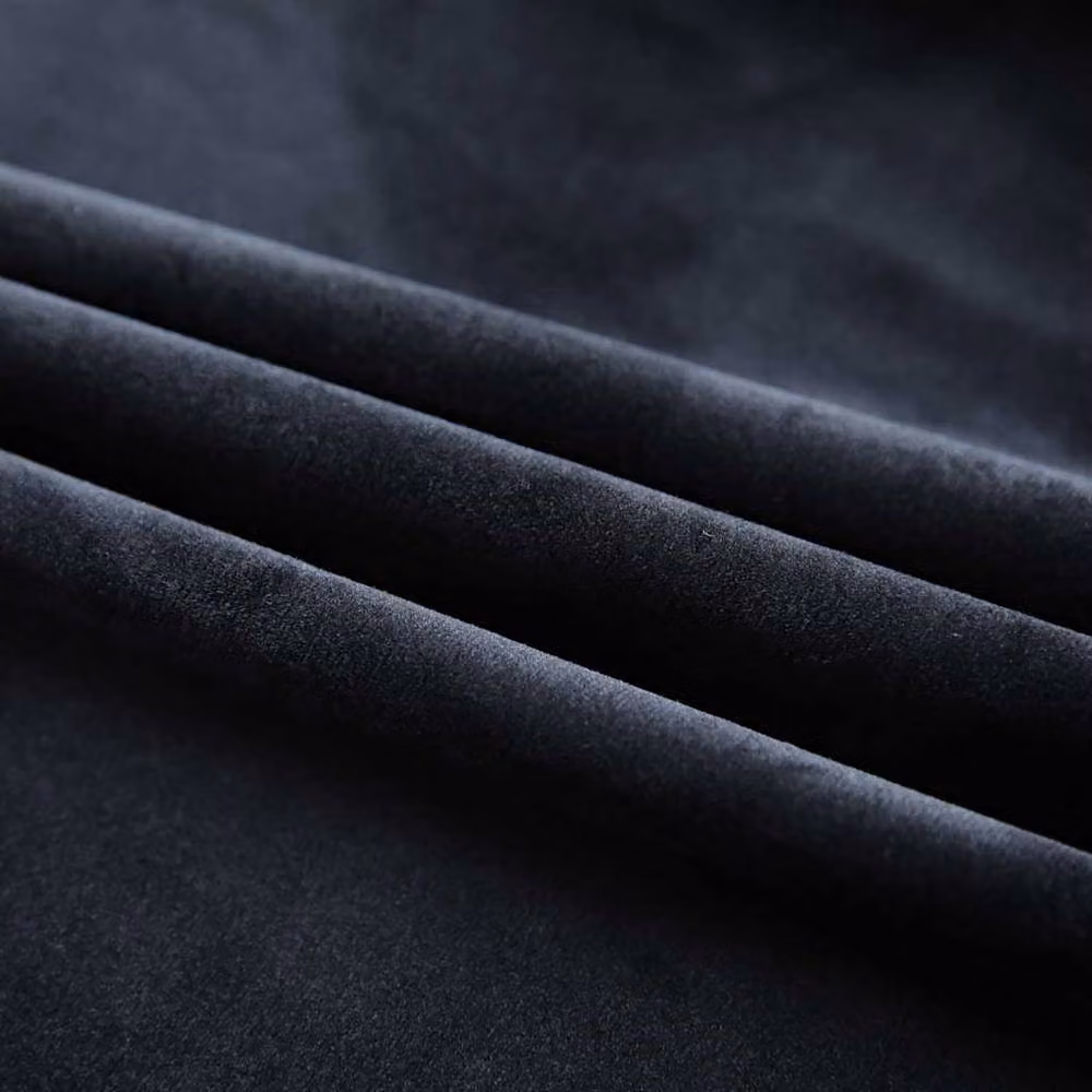 Berkfield Home Blackout Velvet Curtains with Hooks, Black, 2 Pack, W: 140 cm, H: 225 cm – 3
