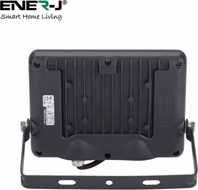 EnerJ Smart Slim Line LED Floodlight with White Light and Black Body