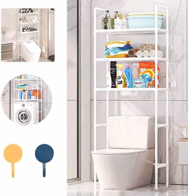 Hinsinc 3-Tier Over Toilet Storage Rack in White
