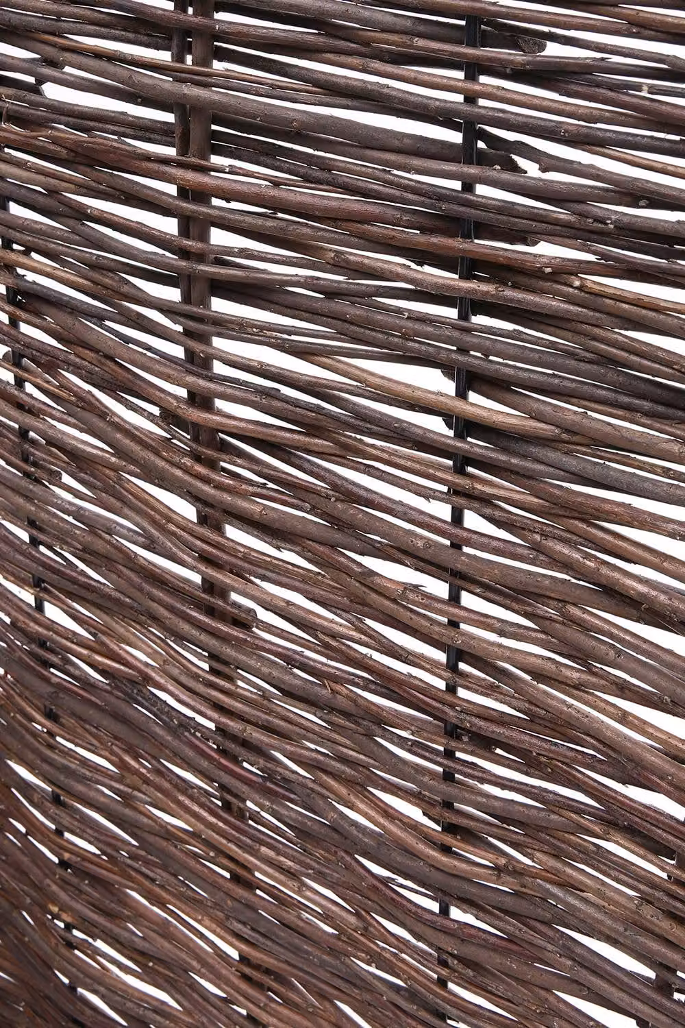 Garden Sanctuary Woven Wicker Garden Trash Can Privacy Fence in Brown, H 180 x W 115 x D 81 cm – 3