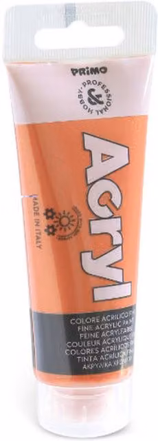 Hobby Professional Metallic Copper and Yellow Acrylic Paint 75ml Tube