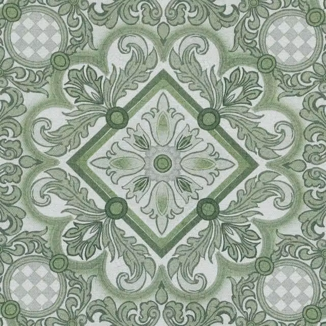 House Llewelyn-Bowen Festivo Printed Fabric in Pistache and Pink