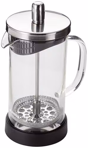 Judge 3 Cup Glass Cafetiere, 350ml, Silver