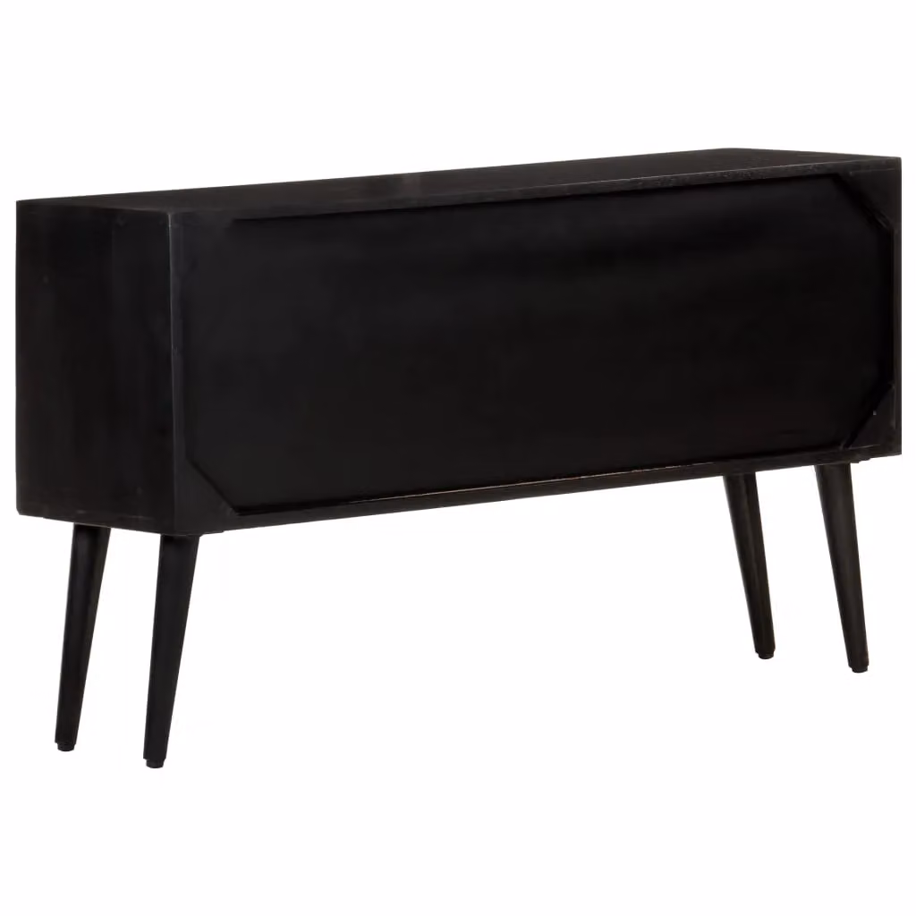 Berkfield Home Industrial Sideboard in Brown Solid Mango Wood W/D/H: 110 x 33 x 64 cm – 3