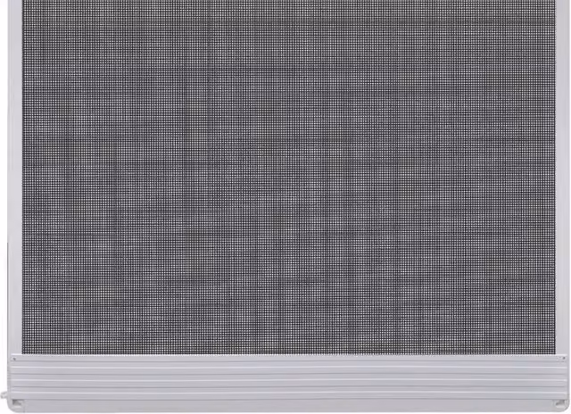 Berkfield Home White Hinged Fibreglass Insect Screen for Doors W: 100 cm, H: 215 cm – 1